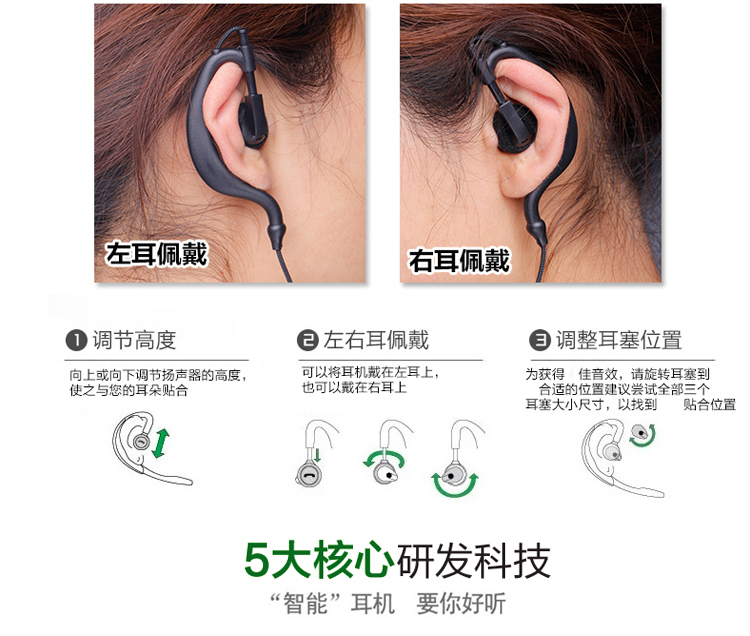 摩托罗拉Q5 Q9 A8 A10对讲机耳机