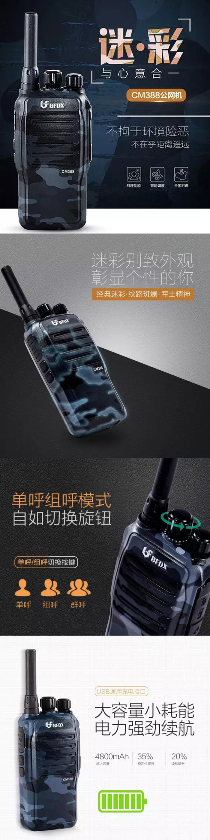 北峰BF-CM388公网对讲机 北峰BF-CM388公网对讲机
