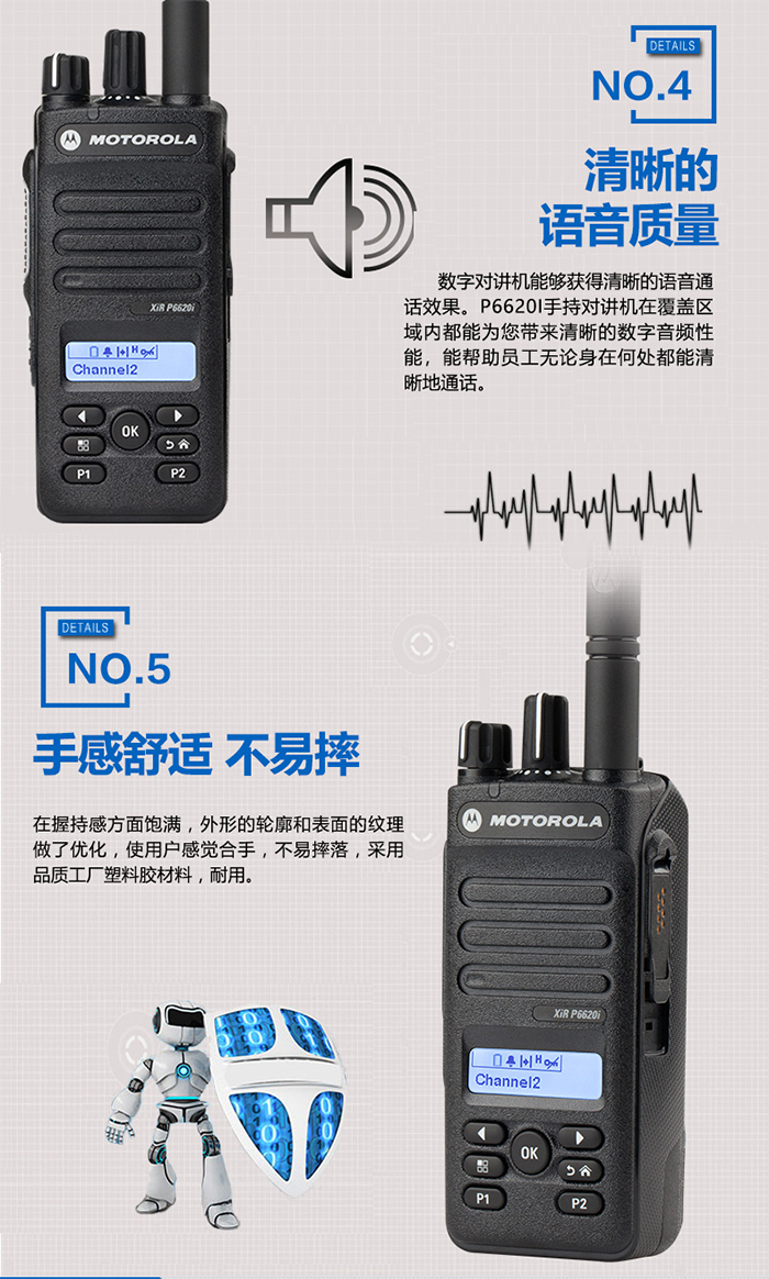 摩托罗拉P6620i讲机特性