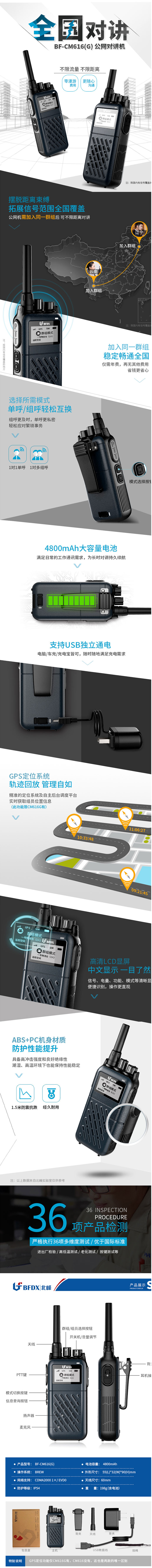 北峰BF-CM616对讲机产品展示及功能 北峰BF-CM616对讲机产品展示及功能