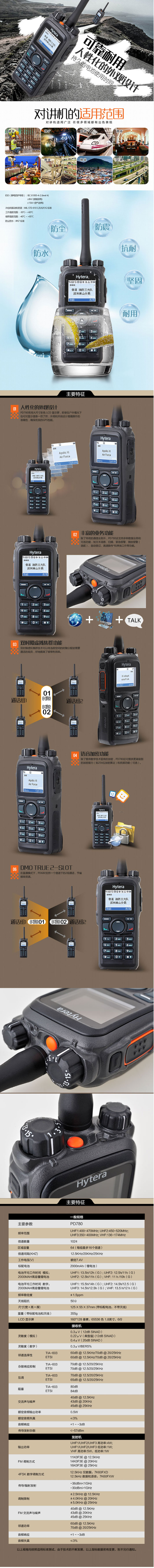 海能达PD780对讲机