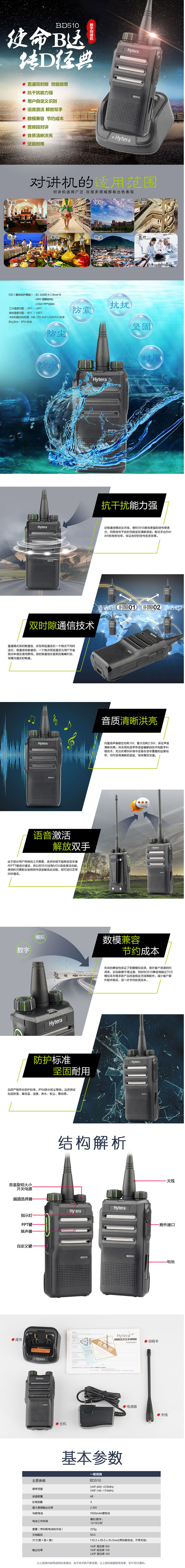 海能达BD510数字对讲机 海能达BD510数字对讲机
