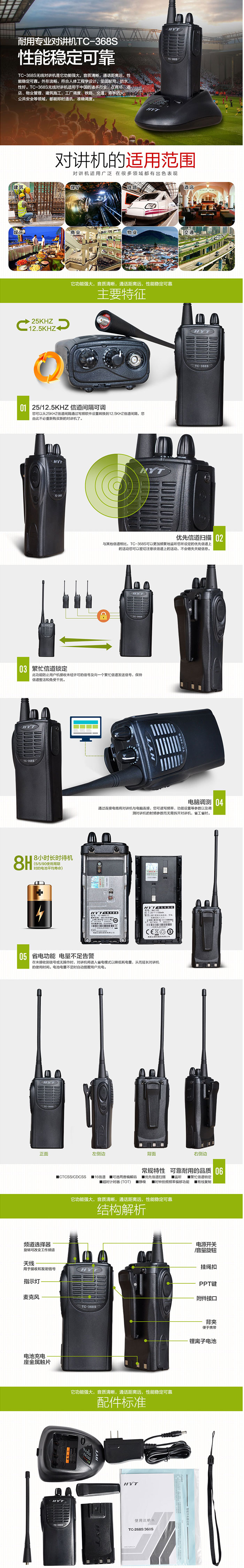 海能达TC-368S专业对讲机