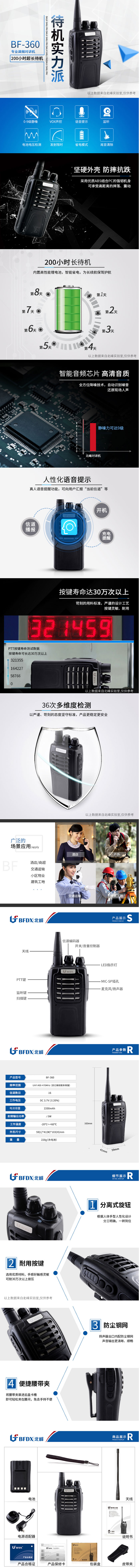 北峰BF-360对讲机