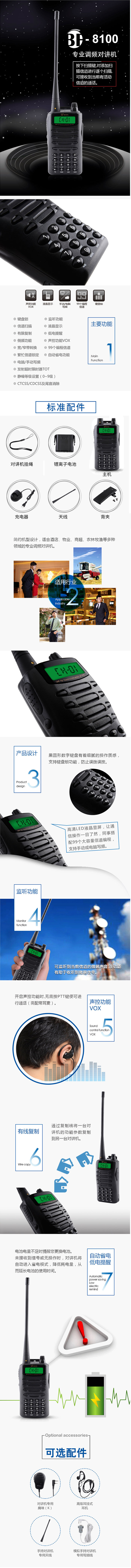 北峰BF-8100对讲机